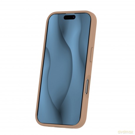 Nakładka Silicone Thin Mag do iPhone 16 6,1" brązowa