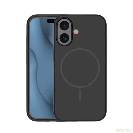 Nakładka Silicone Thin Mag do iPhone 16 6,1" czarna