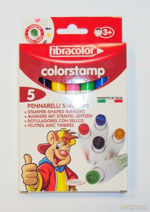 Mazaki Stemple Colorstamp 5 kolorów [SZKOŁA]