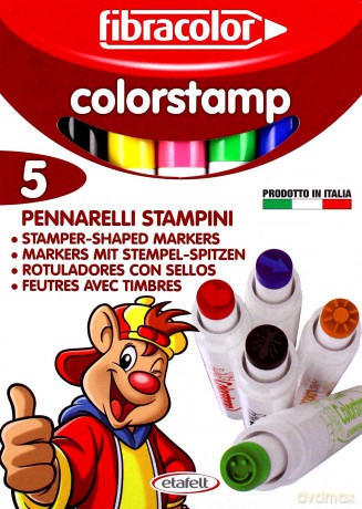 Mazaki Stemple Colorstamp 5 kolorów [SZKOŁA]