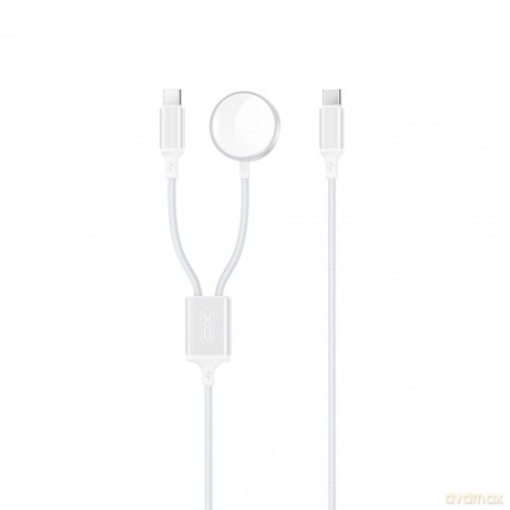 XO ładowarka bezprzewodowa indukcyjna CX030 biała do Apple Watch z kablem USB-C -USB-C