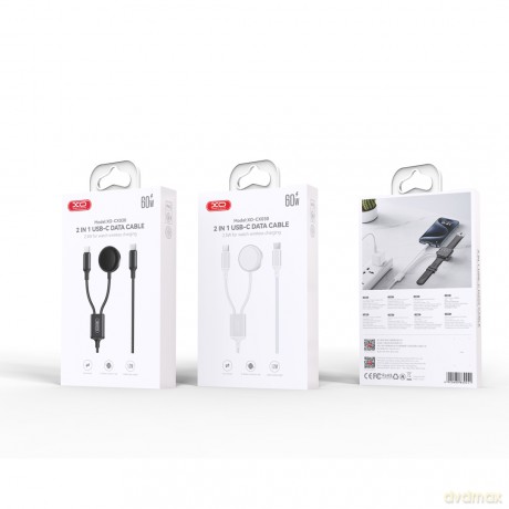 XO ładowarka bezprzewodowa indukcyjna CX030 czarna do Apple Watch z kablem USB-C -USB-C
