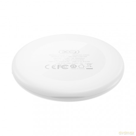 XO ładowarka bezprzewodowa indukcyjna CX031 biała 15W z kablem USB-C - USB-C i zestawem adapterów