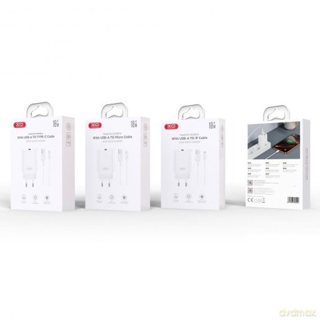 XO ładowarka sieciowa CE33 QC 18W 1x USB biała