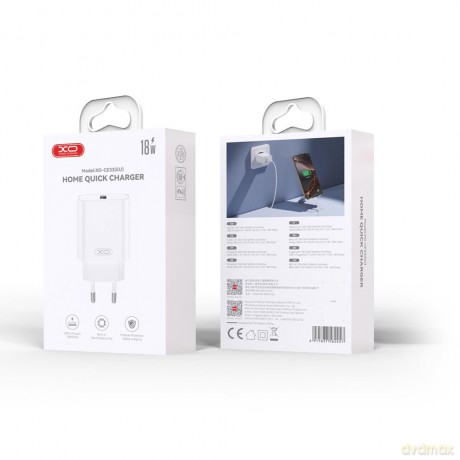 XO ładowarka sieciowa CE33 QC 18W 1x USB biała + kabel microUSB