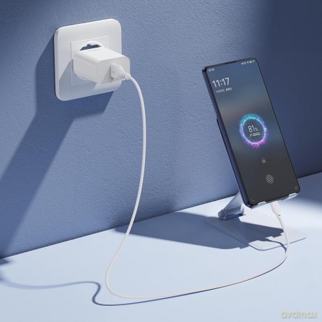 XO ładowarka sieciowa CE33 QC 18W 1x USB biała + kabel USB-C