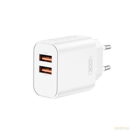 XO ładowarka sieciowa CE34 2x USB 2,4A biała