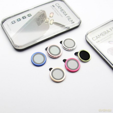 Zestaw szkieł na aparat do iPhone 12 Mini / iPhone 12 / iPhone 11 srebrny (2szt)