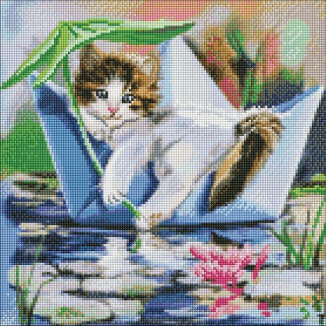 Doamentowa mozaika - Relaks w lecie 40x40 cm