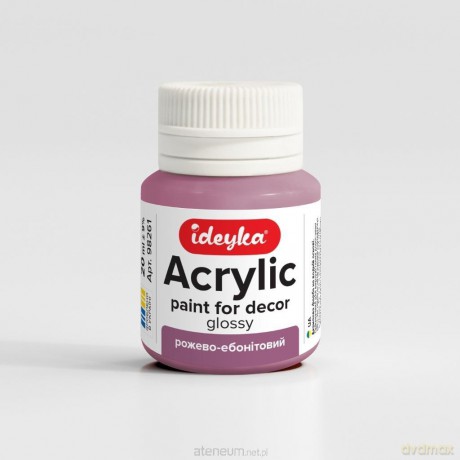 Farba akrylowa Różowy i ebonitowy 20ml