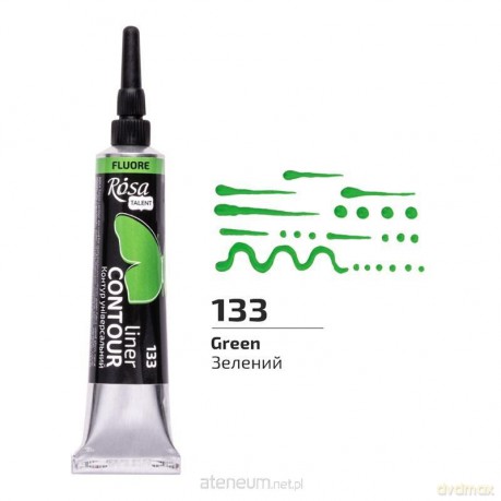 Farba aktylowa kontur universal fluor green 20ml