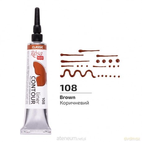 Farba aktylowa konturowa universal brown 20ml