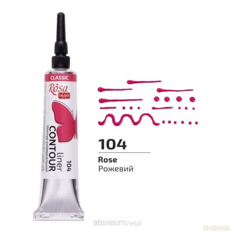 Farba aktylowa konturowa universal rose 20ml