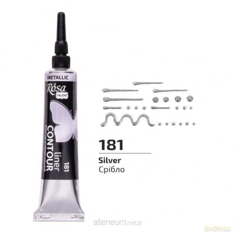 Farba aktylowa konturowa universal silver 20ml