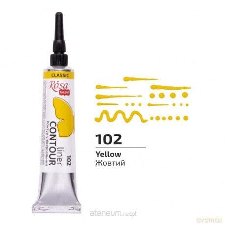 Farba aktylowa konturowa universal yellow 20ml