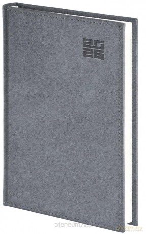 Kalendarz 2026 A4 dzienny Aluminium srebrny [KALENDARZ]