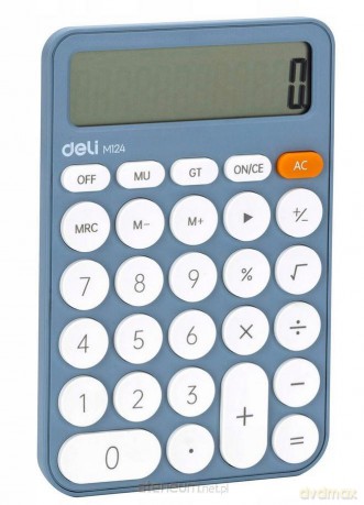 Kalkulator M124 12-pozycyjny niebieski
