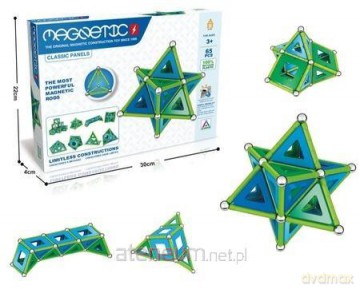 Klocki magnetyczne 65el [KLOCKI]