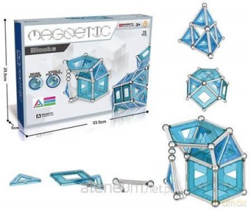 Klocki magnetyczne 75el [KLOCKI]