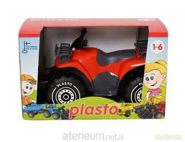 Quad z pługiem 30 cm czerwony