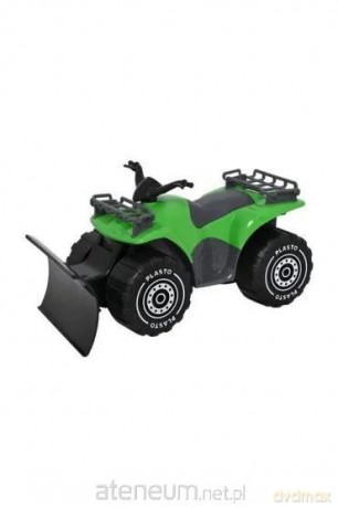 Quad z pługiem 30 cm zielony