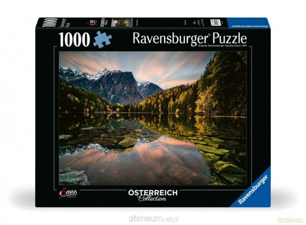 RAVANSBURGER 1000 el. 2D: Jezioro Piburger, Austria [PUZZLE]
