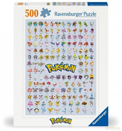 RAVANSBURGER 500 el. 2D: Pokemon Postacie [PUZZLE]