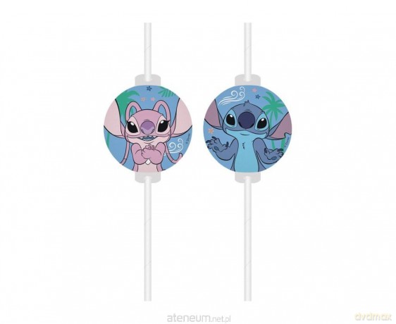 Rurki papierowe z medalionem Stitch&Angel 4szt