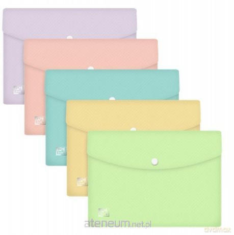 Teczka kopertowa A5 PP Urban pastel mix (5szt)