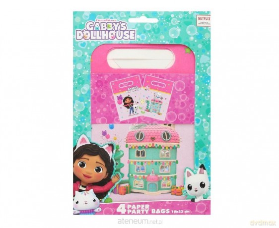 Torebki papierowe Gabby's Dollhouse 4szt
