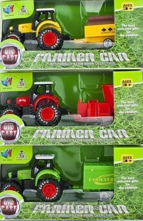 Traktor z przyczepą mix