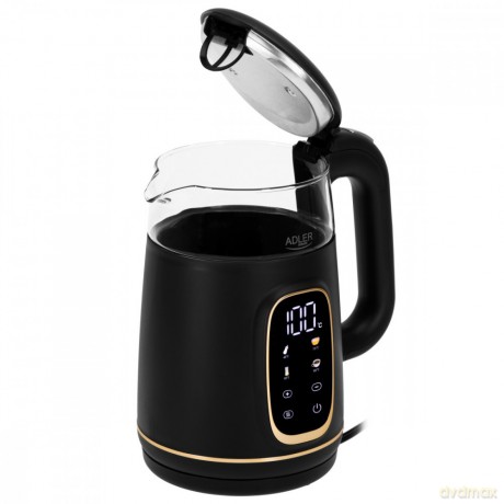 Czajnik 1,7l wyświetlacz LED, regulacja temperatury AD 1305 czarno-złoty