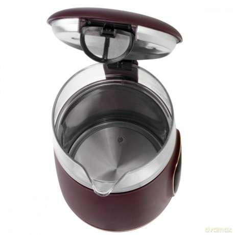 Czajnik 1,7l z wyświetlaczem LED, regulacja temperatury AD 1305 burgundy