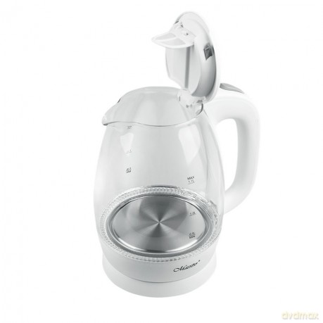 Czajnik elektryczny szklany 1,7l 2200W MR-063-WHITE