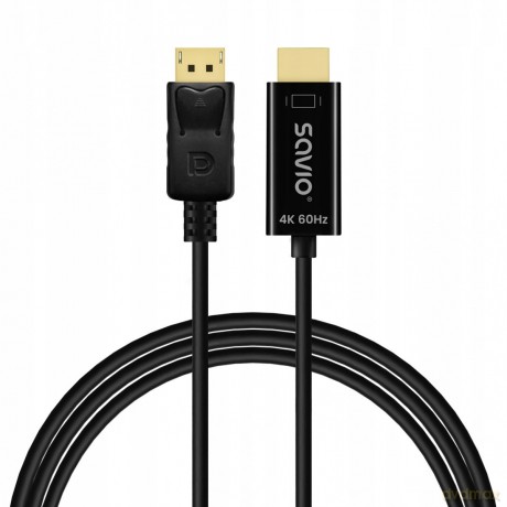 Kabel Display Port do HDMI CL-189 4K 60Hz, 1,5m [KABEL]