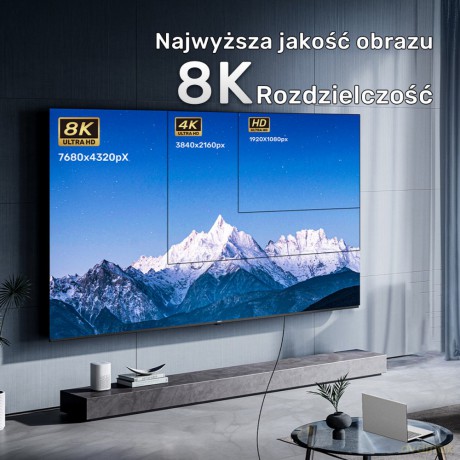 Kabel optyczny HDMI 2.1 AOC 8K 120Hz 5m; C11085GY03-5M [KABEL]