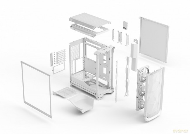 Obudowa Meshify 3 Ambience ProRGB White TG Clear