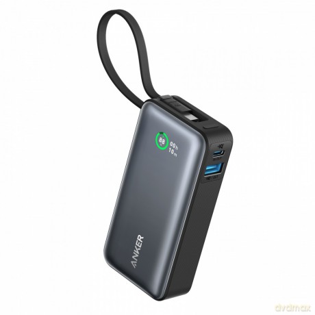 Powerbank 545 NANO 30W 10000mAh z wbudowanym kablem USB-C, czarny