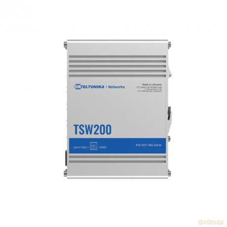 Przełącznik przemysłowy TSW200 2xSFP 8xGigabit Ethernet 8xPoE+DIN