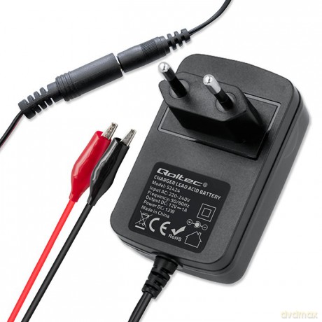 Automatyczna ładowarka do akumulatora AGM GEL STD 12V | 1.5A | Prostownik z sygnalizatorem LED