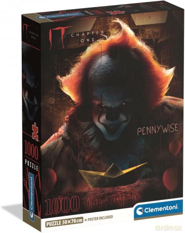 CLEMENTONI 1000 el. COMPACT HORROR COLLECTION - IT [PUZZLE]