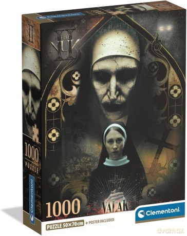 CLEMENTONI 1000 el. COMPACT HORROR COLLECTION - The Nun [PUZZLE]
