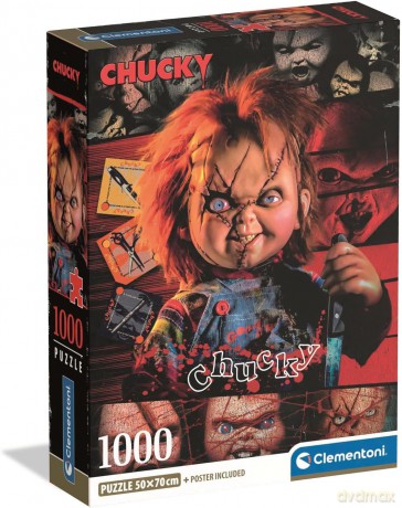 CLEMENTONI 1000 el. COMPACT HORROR COLLECTION - Chucky [PUZZLE]