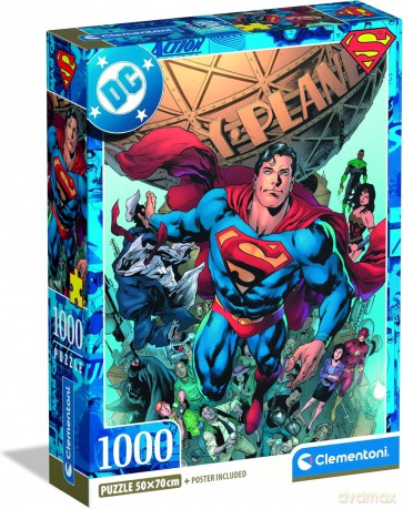 CLEMENTONI 1000 el. COMPACT DC Superman [PUZZLE]