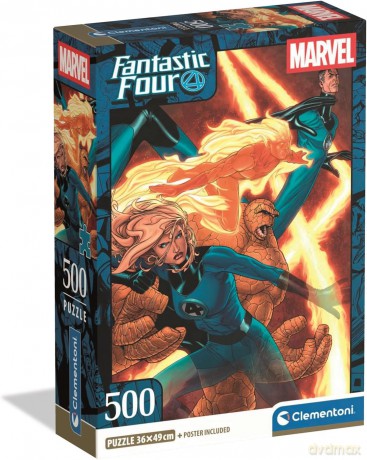 CLEMENTONI 500 el. COMPACT Fantastic Four [PUZZLE]