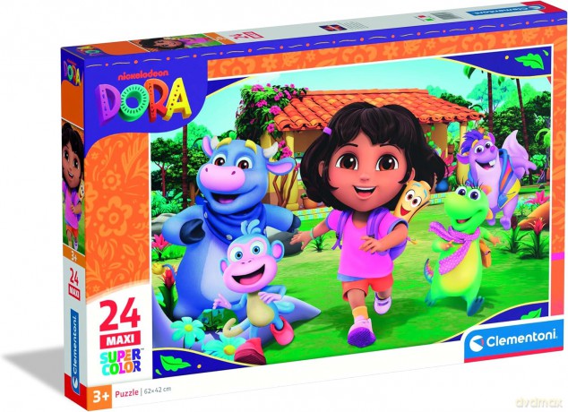 CLEMENTONI 24 el. MAXI SUPER KOLOR Dora [PUZZLE]