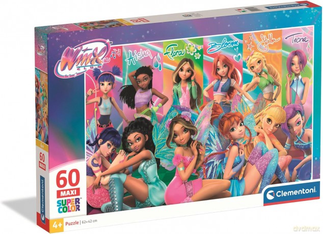 CLEMENTONI 60 el. MAXI SUPER KOLOR Winx [PUZZLE]