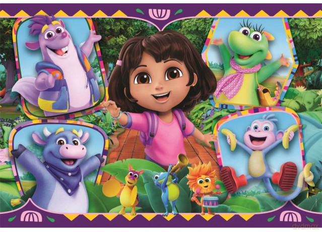 CLEMENTONI 104 el. MAXI SUPER KOLOR Dora [PUZZLE]