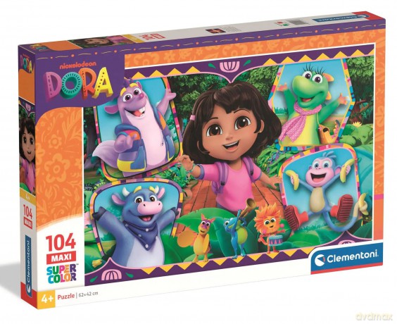 CLEMENTONI 104 el. MAXI SUPER KOLOR Dora [PUZZLE]