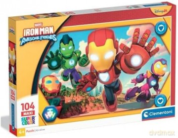 CLEMENTONI 104 el. MAXI SUPER KOLOR Iron Man and his Awesome Friends [PUZZLE]